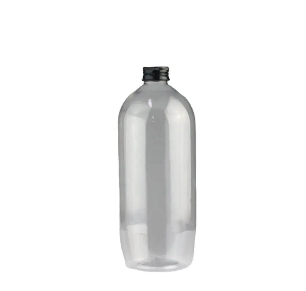 JS emballage 1000ml PET vide en plastique désinfectant pour les mains bouteille de liquide de lavage bouteille de détergent à lessive avec pompe
