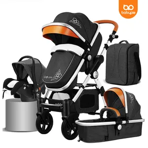 Toptan markalı arabası erkek bebek-Amazon sıcak satış seyahat sistemi Poussette kompakt Pram arabası 4 In 1 bebek arabası bebek için