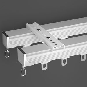 Heavy Duty Aluminium <b>Curtain</b> Tracks Sliding <b>Curtain</b> Rail for <b>Ceiling</b> or Wall Installation <b>Curtain</b> Rail Track - Product Image 1