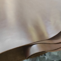 Cuir de vachette véritable de première qualité, brun beurre vintage, pour chaussures, portefeuilles, ceintures