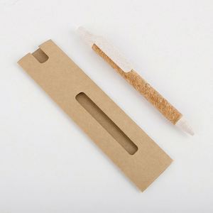 Juego de Bolígrafos Ecológicos de Corcho y Bolígrafos Reciclados con Tinta Negra, Productos Sostenibles para Escribir o Tomar Notas, Material de Paja de Trigo - Product Image 4