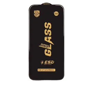 ฟิล์มกันรอยกระจกนิรภัย OG ESD HD Armor Super สำหรับ <span class=keywords><strong>iPhone</strong></span> 17 16 15 14 13 12 Mini 11 Pro XR Max 2.5d ป้องกันไฟฟ้าสถิต - Product Image 1