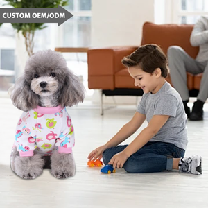 Klaar Om Te Verzenden Op Maat <span class=keywords><strong>Cartoon</strong></span> Dier Polyester Hondenpyjama Volledig Lichtgewicht Pullover Pet Onesie Pjs Kleding Het Hele Seizoen - Product Image 6