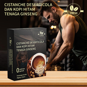 Café instantané noir sans sucre pour hommes, à base de ginseng et de fouet de cerf, stimulant l'énergie, avec Cistanche Deserticola – Meilleure vente - Product Image 2