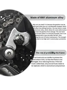 Supporto Universale per Deragliatore Posteriore per <span class=keywords><strong>Bici</strong></span> da Montagna, Strada e Pieghevole, Ricambio in Lega di Alluminio - Product Image 3