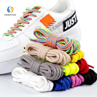 Vente Chaude en Gros Lacets Ronds en Polyester Couleurs Assorties pour Hommes et Femmes Chaussures de Sport Durables Tissées de Remplacement en Vrac