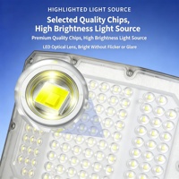Projecteur solaire de haute qualité pour extérieur, cour, matériau ABS, IP67, étanche à la pluie, anti-explosion, LED, certifié ROHS, garantie 5 ans