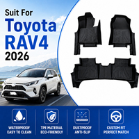 Tapis de sol de voiture TPE 5D 7D sur mesure durables, imperméables, écologiques, sans odeur et antidérapants pour Toyota RAV4 Hybrid 2026