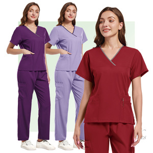 Women's Surgical Scrub Set Moisture Wicking Split Uniform Hospital Workwear - Product Image 5