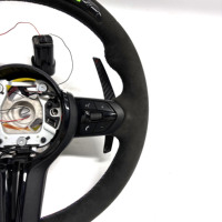 Pour BMW F10 F11 F15 F18 F20 F23 F25 F30 F32 F35 F40 F80 E84 E87 E90 E92 E93 Volant en Alcantara avec LED Accessoires de voiture