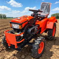 Traktor Mini Roda Empat Kecil 12-22HP Penggarap Tanah Pertanian Rotary Tiller Traktor Pengelola Lahan