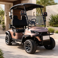 Voiturette de golf électrique Flower Market 2, 4 ou 6 places, moteur AC 36V 3.5KW, batterie au lithium, pour le transport sur les plateformes commerciales, homologuée DOT
