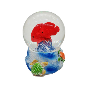 Tùy chỉnh Maldives Nước Đại dương Polo nhựa thủ công bông tuyết bóng mô hình động vật máy tính để bàn văn phòng đồ trang trí bán buôn tùy chọn tùy chỉnh - Product Image 2