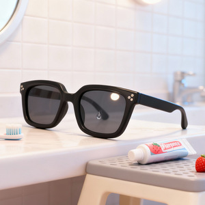 Lunettes de soleil pour enfants, rectangulaires, à monture complète, UV400, protection solaire unisexe, 23054 - Product Image 1