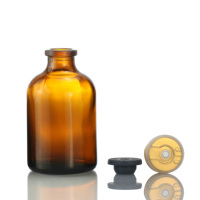 Hochwertige pharmazeut ische Glasflaschen mit klarer und bernstein farbener Infusion Geformte medizinische Flasche