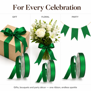 Rollos de Cinta Brillante Personalizada, Cinta Metálica Brillante para Envolver Regalos, Manualidades y Suministros de Bricolaje - Product Image 4