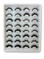 1 paire/boîte de faux cils en bande effet duveteux et naturel - Légers, volume naturel, réutilisables, application facile