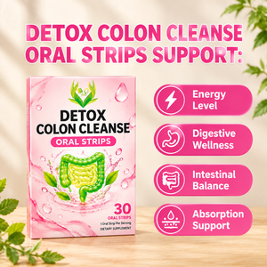 Emballage personnalisé pour bandes orales détoxifiantes pour le nettoyage du côlon, à base d'extrait de Cascara Sagrada, pour le bien-être digestif et la détoxification intestinale - Product Image 3