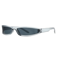 QSKY 1107 Nouvelles Lunettes de Soleil Carrées de Petite Taille pour Femmes, Logo Personnalisé, Lunettes de Soleil Rectangulaires UV400