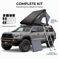 Tente de toit rigide pliable TopFire Custom 4x4 imperméable pour camion, voiture, SUV, MPV