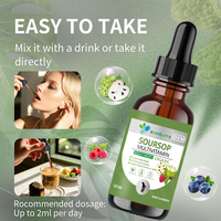 Gouttes liquides multivitaminées au corossol 60 ML – Complément multivitaminé entièrement naturel à base de plantes, fabriqué avec du corossol pur et des baies mélangées