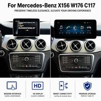 Pour Mercedes-Benz Classe A CLA GLA X156 W176 C117 NTG4.5/5.0 10.25"/12.3" Système Linux Autoradio Multimédia Android Auto CarPlay