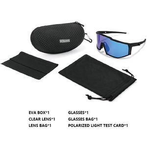 แว่นตากันแดดโพลาไรซ์ทรง OTG ยืดหยุ่นออกแบบได้เต็มกรอบสำหรับใส่ขี่จักรยานวิ่งและพิเคิลบอล - Product Image 3