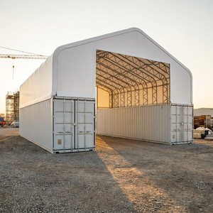 Abri conteneur A-Frame déplaçable, galvanisé, à portée libre, ignifuge et robuste, pour stockage sur chantier et stationnement de véhicules - Product Image 6