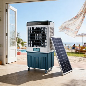 Enfriador Evaporativo Industrial Solar Profesional de 280W y 72L con Velocidad Variable y Enfriamiento Potente para 50-80 Personas ㎡   Áreas Comerciales EYC-9600D De - Product Image 1