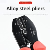 Pince à sertir pour bornes PV LY-2546B, pince à dénuder les connecteurs solaires PV et jeu d'outils avec clé, en acier à haute teneur en carbone