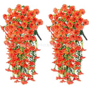 Guirlandes artificielles Howe de fleurs de volubilis violettes en plastique pour mariage, décoration murale et bouquets - Product Image 2