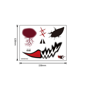 <span class=keywords><strong>Tatuaggi</strong></span> Temporanei Impermeabili Spaventosi all'Ingrosso, Adesivi per Trucco con Sangue, <span class=keywords><strong>Tatuaggi</strong></span> Horror per Halloween con Bocca Grande - Product Image 2