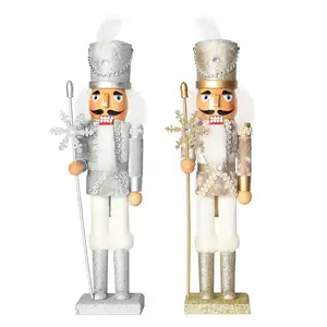 SW-296 Navidad ornaments gift 38cm wooden christmas nutcracker soldier