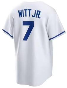 Maillot rayé à col en V sur mesure coupe ajustée pour équipes de baseball et de softball Logo brodé grande taille - Product Image 4