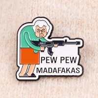 Pin Logam Grosir Motif Kartun Hewan Lucu, Bros Inspirasi Kutipan, Pin Enamel Suvenir untuk Pakaian dan Tas, Tersedia dalam Stok