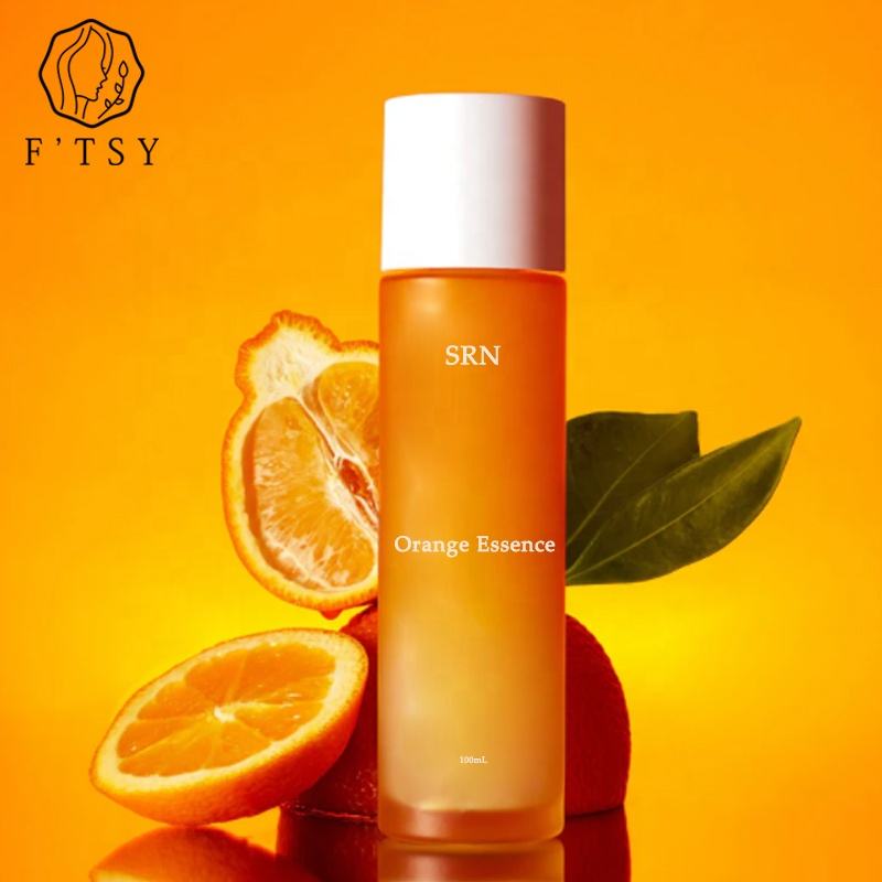 Private Label Vegan Hydrating Refreshing Vitamin C Orange Facial Essence For Skin Care
