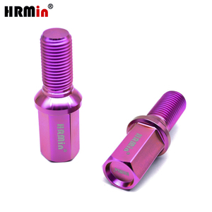 Pernos HRmin de Titanio Ti-6Al-4V Gr.5, Color Morado, Cabeza Esférica Hexagonal de 17 mm, M14x1.5x28 mm - Product Image 5