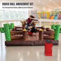 Taureau de Rodeo Gonflable Électrique pour Adultes – Jeu de Démonstration pour Location de Fêtes, Parcs d'Attractions et Entreprises de Location d'Événements