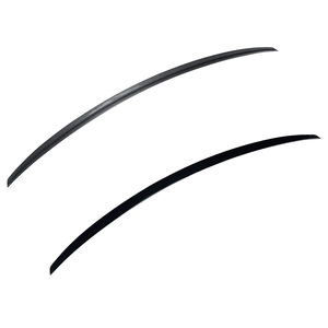 Audi Rear Spoiler Ducktail Piano <b>Black</b> Carbon Fiber Texture ABS <b>Trunk</b> Lip 2017-2024 A5 F5 S5 - Product Image 5