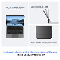 Étui clavier magique en alliage d'aluminium pour iPad (A16) 11 pouces (2025) 10e génération (2022) 10,9 pouces – Marque privée OEM ODM Vente en gros