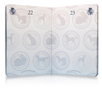 Accessoire de passeport personnalisé pour films, fourniture directe d'usine, cahiers de passeport amusants et personnalisés pour animaux de compagnie, papeterie pour animaux.