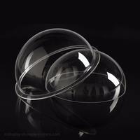 Vente en gros de 3cm à 60cm de diamètre hémisphère en plexiglas transparent dôme en acrylique pour chat et chien