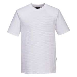 PORTWEST - AS20WHRXXL Camiseta blanca ESD antiestática-EAN 5036108192397 ESD ROPA DE TRABAJO ANTIESTÁTICA - Product Image 1