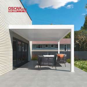 Pergola Bioclimatique Automatique Personnalisée pour Jardin de Villa et <span class=keywords><strong>Parking</strong></span> avec Moteur de Volet Roulant Électrique - Product Image 1