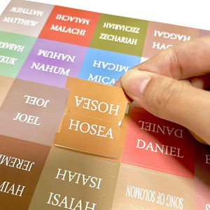 Etiqueta Adhesiva Impermeable con Índice para Clasificación de Libros Bíblicos, con Marca de Explosiones, Personalizada con Bronceado - Product Image 3