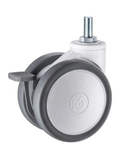 <span class=keywords><strong>Ruedas</strong></span> Giratorias de Alta Resistencia con Bloqueo Central <span class=keywords><strong>para</strong></span> <span class=keywords><strong>Camas</strong></span> de Hospital JC2020 - Product Image 1