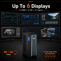 Mini PC et ordinateur de bureau AMD Ryzen 7 9800X3D RTX 4070 12 Go avec DDR5 et double M.2 PCIe 4.0 pour le gaming et les studios de conception