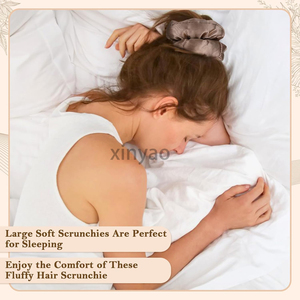 Logo personalizzato grande raso cuscino per capelli in seta per donne ragazze Memory Foam riempimento capelli spessi titolari <span class=keywords><strong>di</strong></span> coda <span class=keywords><strong>di</strong></span> cavallo - Product Image 4