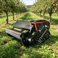 Tracteur miniature tout-terrain à moteur diesel de la marque JiaFu, tondeuse à gazon automatique à commande à distance intelligente, 20HP, coupe de 100 cm