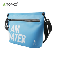 TOPKO Sacs secs flottants portables Pochette banane étanche pour parc aquatique de plage Sac de transport inclus